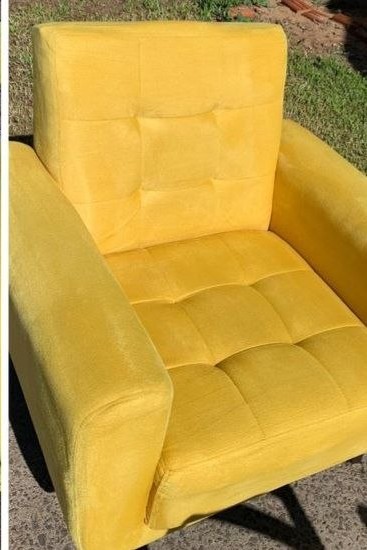 Chair after professional upholstery cleaning in Cheektowaga, NY